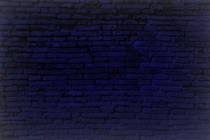 azul antiguo ladrillo pared con blanco viñeta antecedentes. foto