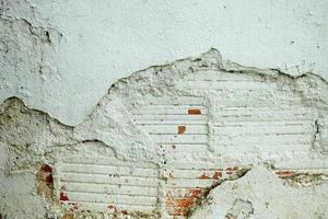 Old Broken Concrete Wall Background. photo