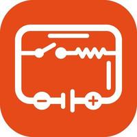 icono de vector de circuito eléctrico