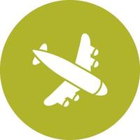 Landing Airplane Vector Icon