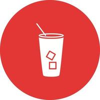 Iced Coffee Vector Icon