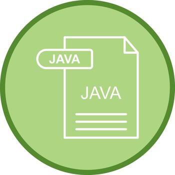 icono de vector de java
