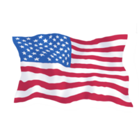 American flag ruffle png