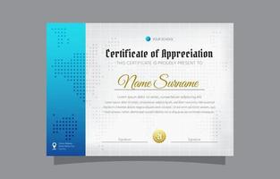 Professional Education Certificate Template vector