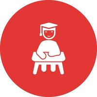 Unique Studying on Desk Vector Icon