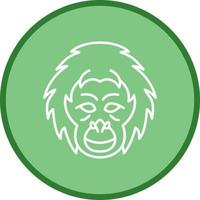 Orangutan Vector Icon