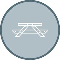 Picnic of Table Vector Icon