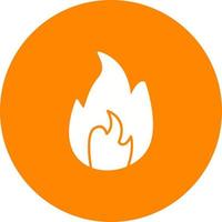 Unique Flame Vector Icon