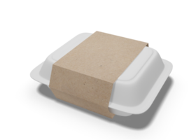 Food box packaging mockup png