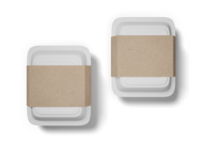 Food box packaging mockup png