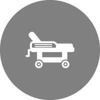 icono de vector de cama de hospital