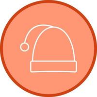 icono de vector de gorro de navidad