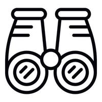 Binoculars rescue icon outline vector. Coast guard vector