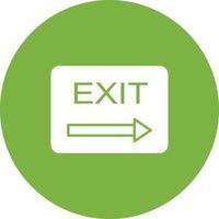Unique Exit Vector Icon