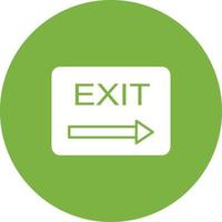 Unique Exit Vector Icon