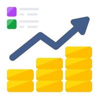 Modern design icon of financial chart vector