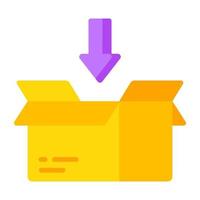 Creative design icon of packaging vector
