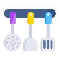 An icon design of kitchen tools vector