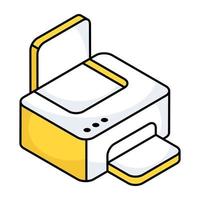 A perfect design icon of printer vector