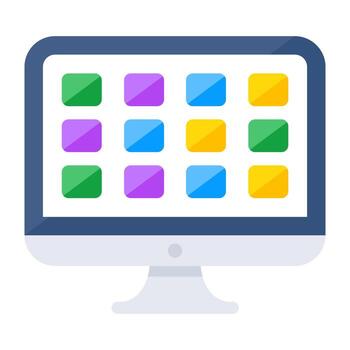 Conceptual design icon of web apps vector