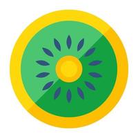 un hermosa diseño icono de kiwi Fruta vector