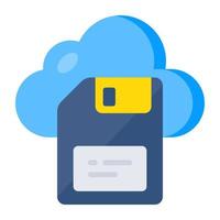 Vector design of cloud floppy