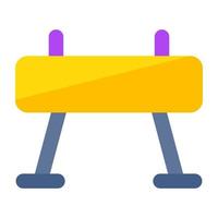 A unique design icon of workout bench vector