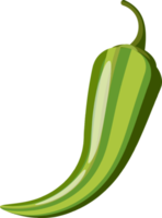 vert pimenter le Chili poivre. chaud poivre signe pour emballage épicé aliments. poivre sauce autocollant png