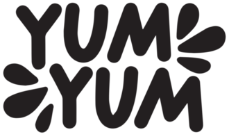 Yum Yum icon on transparent background png