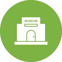 icono de vector de edificio de museo