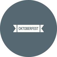 icono de vector de banner de oktoberfest