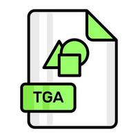 un increíble vector icono de tga archivo, editable diseño