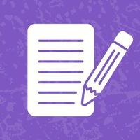 Check List Glyph Icon vector