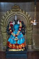 Hindu god in the Hindu temple in town Victoria on Mahe photo