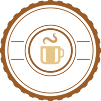 Kaffee Luxus Emblem elegant Kaffee Logo Illustration png