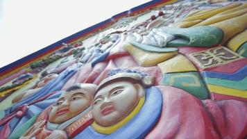 en buddist tempel de plats för bön- med kinesisk arkitektur stil video