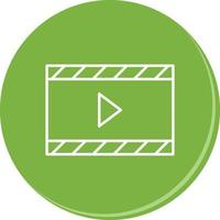 icono de vector de video y animación único