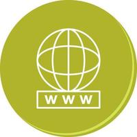 Unique World Wide Web Vector Icon