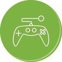 icono de vector de control de juego único