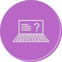 Unique Online Exam Vector Icon