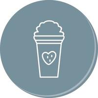 Unique Strawberry Milkshake Vector Icon