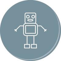 Unique Robot Vector Icon