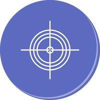 icono de vector de objetivo único