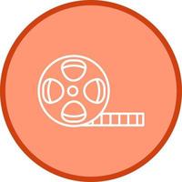 icono de vector de carrete de película