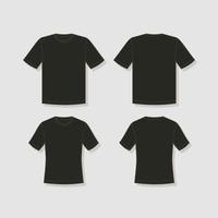 Outline Flat T-Shirt Mockup  for Male and Female vector