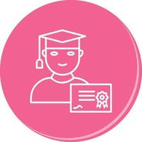 Unique Receiving Diploma Vector Icon