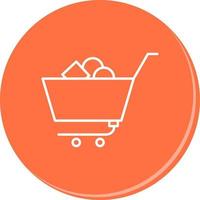 Unique Shopping Cart II Vector Icon