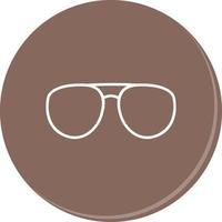 icono de vector de gafas únicas