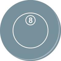 Unique Eight Ball Vector Icon