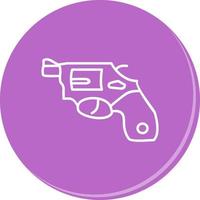 Unique Revolver Vector Icon